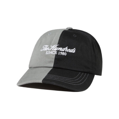 

Мужская предварительно изогнутая кепка The Hundreds Split Dad Hat (черная), Черный