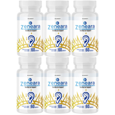 Zeneara Healthy Ear Support for Ear Ringing & Tinnitus - 6 bottles