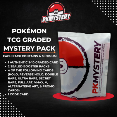 Pokemon Mystery Pack / Graded 9-10 Card Guaranteed 