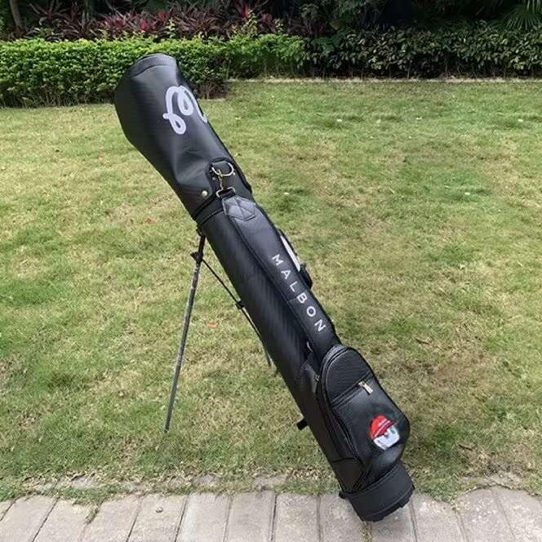 NEW Malbon Golf Half Caddy Bag Club case stand Black Japan
