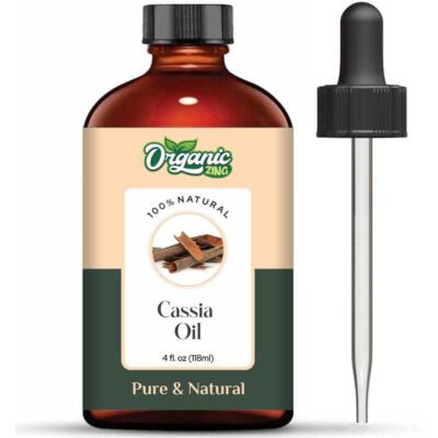 Organic Zing Cassia 100% Pure & Natural Carrier Oil - [118ml / 3.99 Fl OZ]