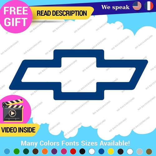 Fits Chevrolet Decal Stickers Vinyl Chevy Silverado Old Bowtie SS Tailgate Bed