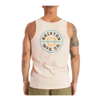 

Майка Brixton Crest (бежевая) Футболка без рукавов, Бежевый