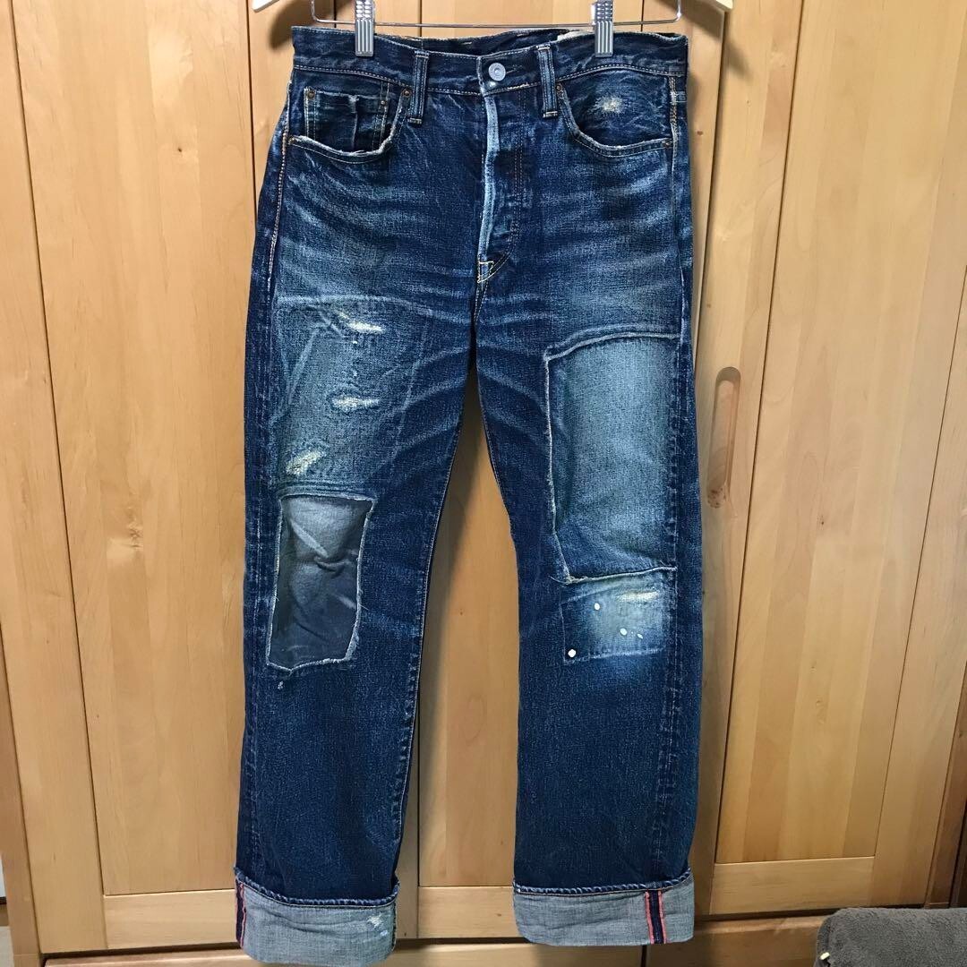 kapital ダメージ加工 ブルー デニム 28made in japan $_57.JPG?set_id=880000500F