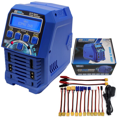 NHX EZPRO DUO 100W X2 Dual AC/DC Charger : RC CARS / TRUCK / BOATS / CRAWLER