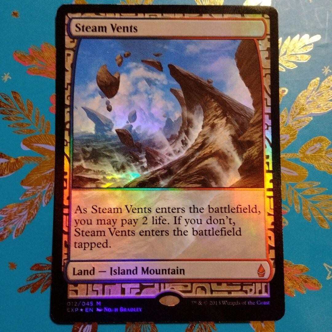 MTG 蒸気孔/Steam Vents Zendikar Expeditions Steam Vents (Full Art) | Masterpiece Series: Zendikar