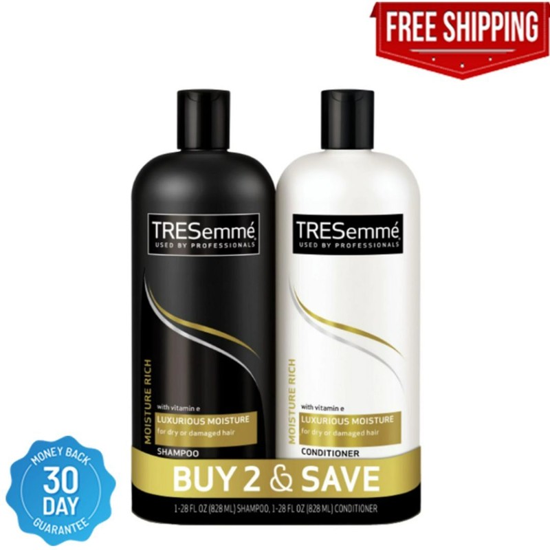 Tresemme Rich Moisture Rich Moisture Shampoo and Conditioner, 28 oz, 2 Count