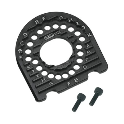 NEW GPM Alum 7075 Motor Mount Plate w/Heat Sink Fins Black : FORD GT 4-TEC 2.0/3