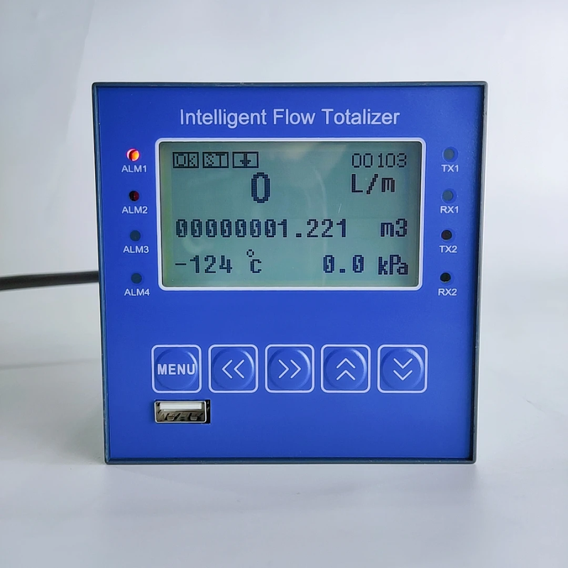 Digital Flow Totalizer Water Gas Flow Measuring Instruments 4-20mA