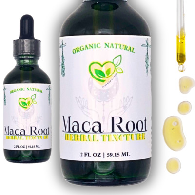 Maca Root Tincture Pure Liquid Herbal Drops Natural Energy Stamina Balance 2 oz