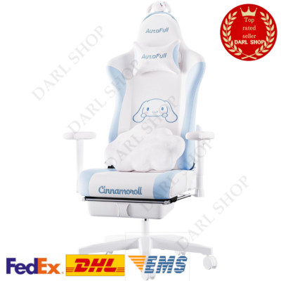 AutoFull Sanrio Cinnamoroll Gaming reclining Chair Computer Chair 11cm cushion
