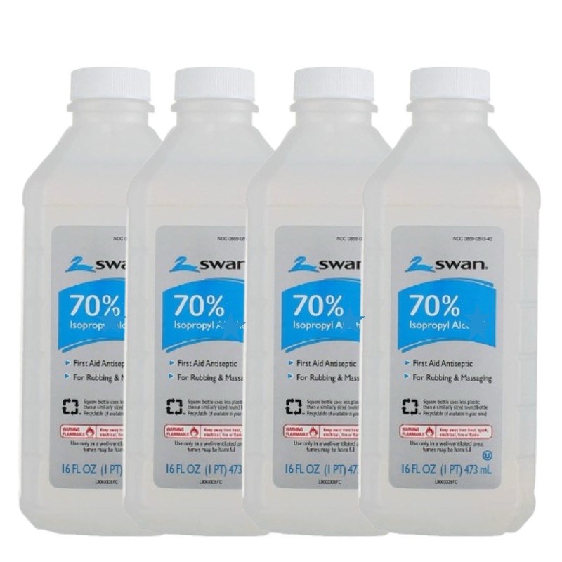 Swan 70% Isopropyl Alcohol First Aid Antiseptic Liquid, 16 fl