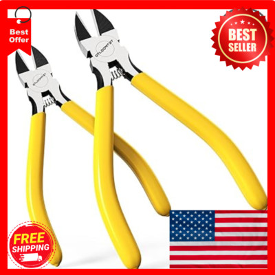 2PCS Wire Cutters Side cutter Cable 6/5'' Heavy Duty Cutting pliers Carbide steel