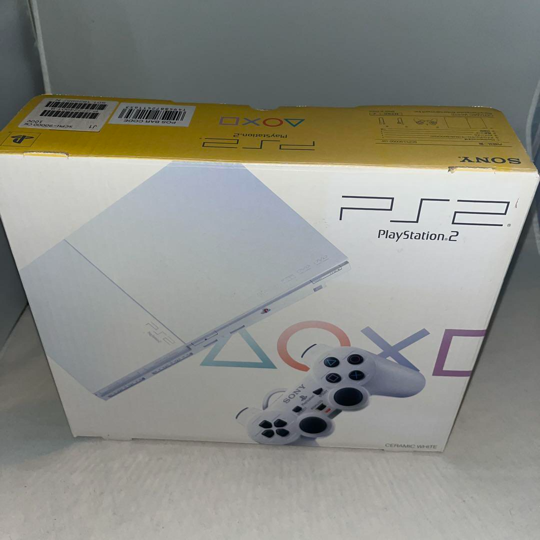 SONY PlayStation 2 PS2 Slim Ceramic White SCPH-90000 CW RARE
