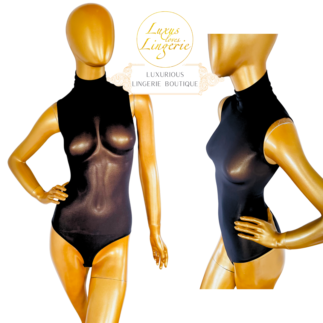 Orlando String Body by Wolford Black Classic Turtleneck Body
