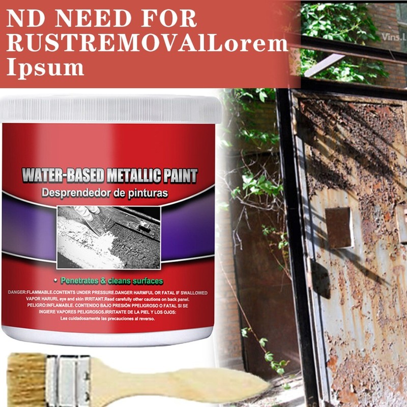 100ML Metal Rust Remover Water-based Metallic Paint Rust Conversion Agent New
