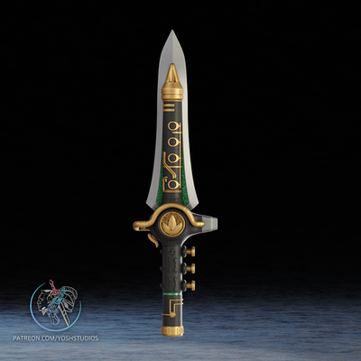 Green Daggerer — 3D Printed RAW DIY Cosplay Kit + Prop Replica + RAW DIY