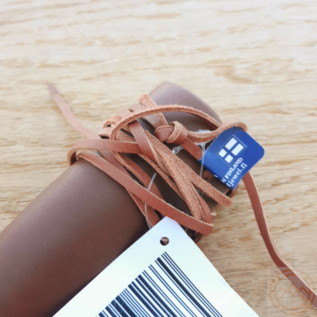 Wood Jewel Mushroom Fixed Knife 2.25" Stainless Blade Zebra Wood Handle w/Sheath