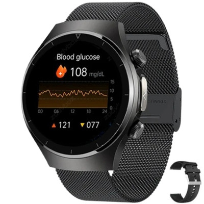 EKG Smartwatch HD Bluetooth Anruf Musik Nachrichten Pulsuhr Fitness Herren