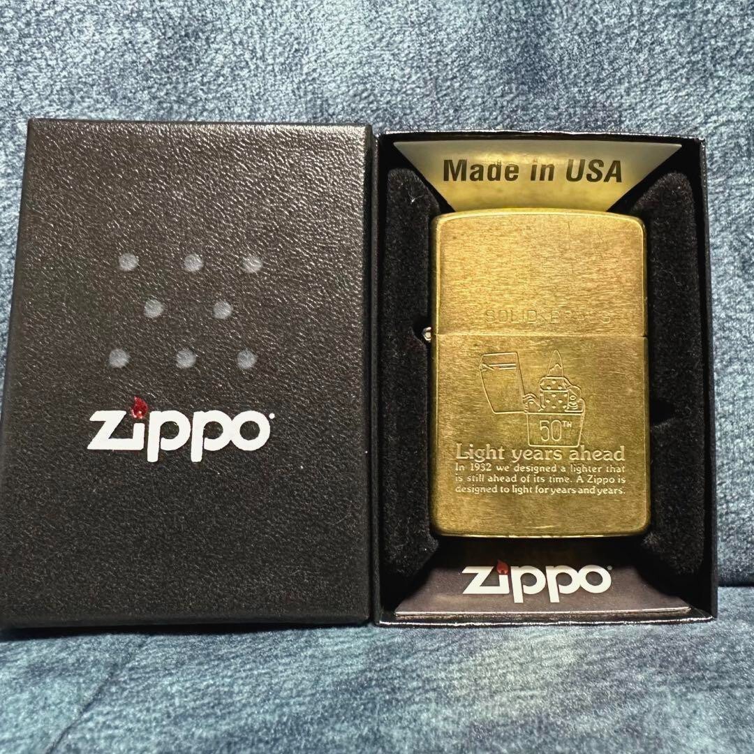 小物 Zippo1932-1989 SOLID BRASS VTG VERY RARE 1932-1989 SOLID BRASS ZIPPO COMMEMORATIVE
