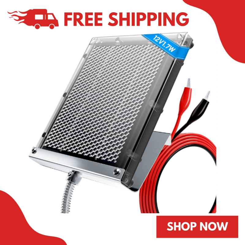 12V 1.7W Solar Panel for Deer Feeder Waterproof Solar Battery Charger Mounting