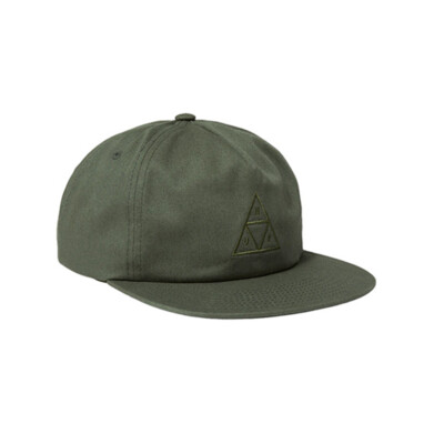 

Кепка Snapback Set Triple Triangle (оливковая) с 5 панелями HUF Worldwide, Olive