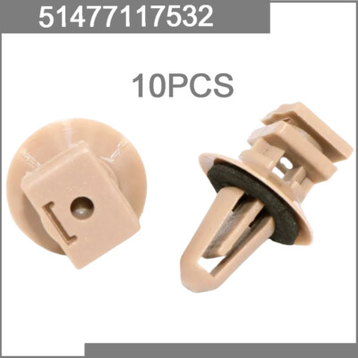 10pcs Clips Scuff Plate Retainers Fastener for BMW 1 3 5 Series E90 E60 F30 E90