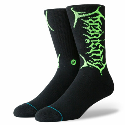 Stance UZI Neon Classic Crew Socks (черный) Мужские носки с графическим принтом