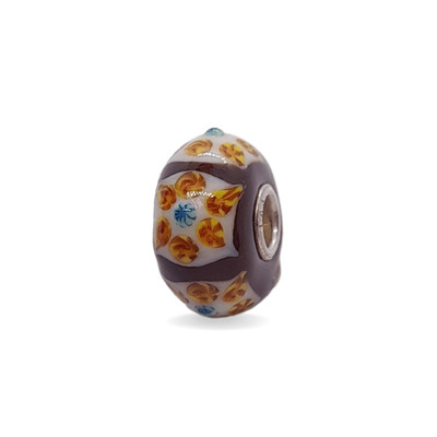 Wine Complex Pattern Unique Bead #1105