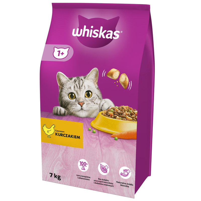 Whiskas Adult Mit HÃHnchen, Trockenfutter FÃR Katzen, 7 Kg
