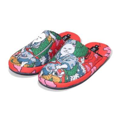 

RIPNDIP Тапочки Nermurari Warrior (красные) Шлепанцы без шнурков, Красный