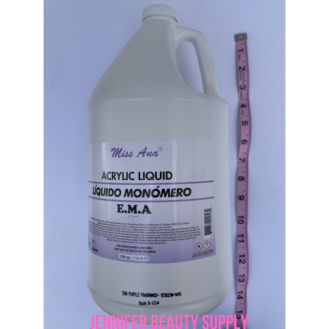 ACRYLIC LIQUID MONOMER PROFESSIONAL ACRYLIC NAIL SYSTEM  1 GALLON/ 128 OZ EMA