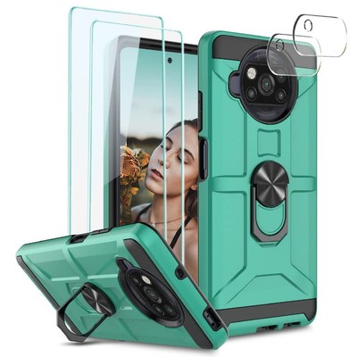 for Xiaomi Poco X3 NFC Case, Poco X3 Pro Case Kickstand Cover with 2 Screen P...