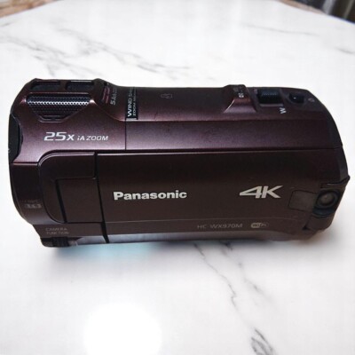 美品　Panasonic HC-WX970M-K ブラック Amazon.co.jp: パナソニック 4Kビデオカメラ WX970M ワイプ撮り