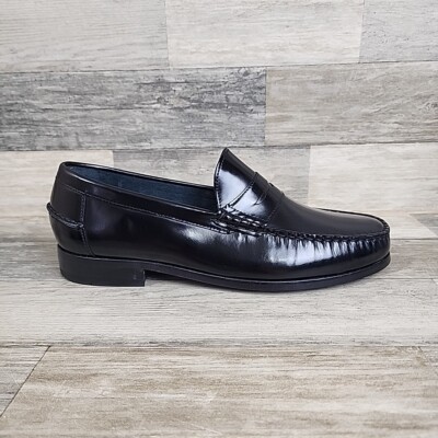 Florsheim Berkley Leather Loafer Shoes Mens Sz 9 3E Black NEW NWOB