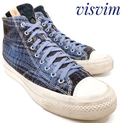 visvim SKAGWAY HI high-top sneakers US 8 Navy