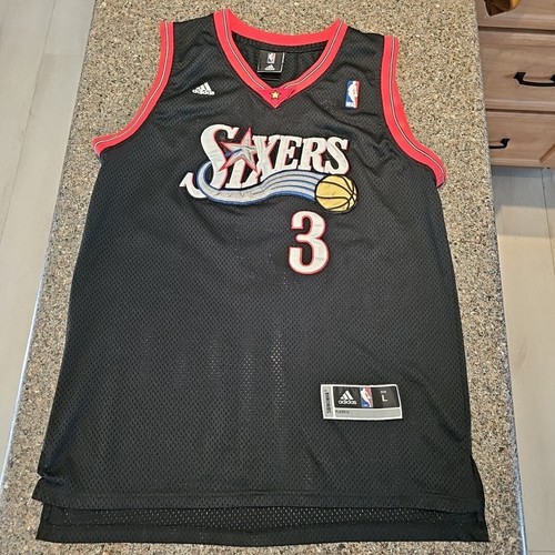 Adidas NBA Sixers Jersey Swingman Iverson #3 Black Mens L