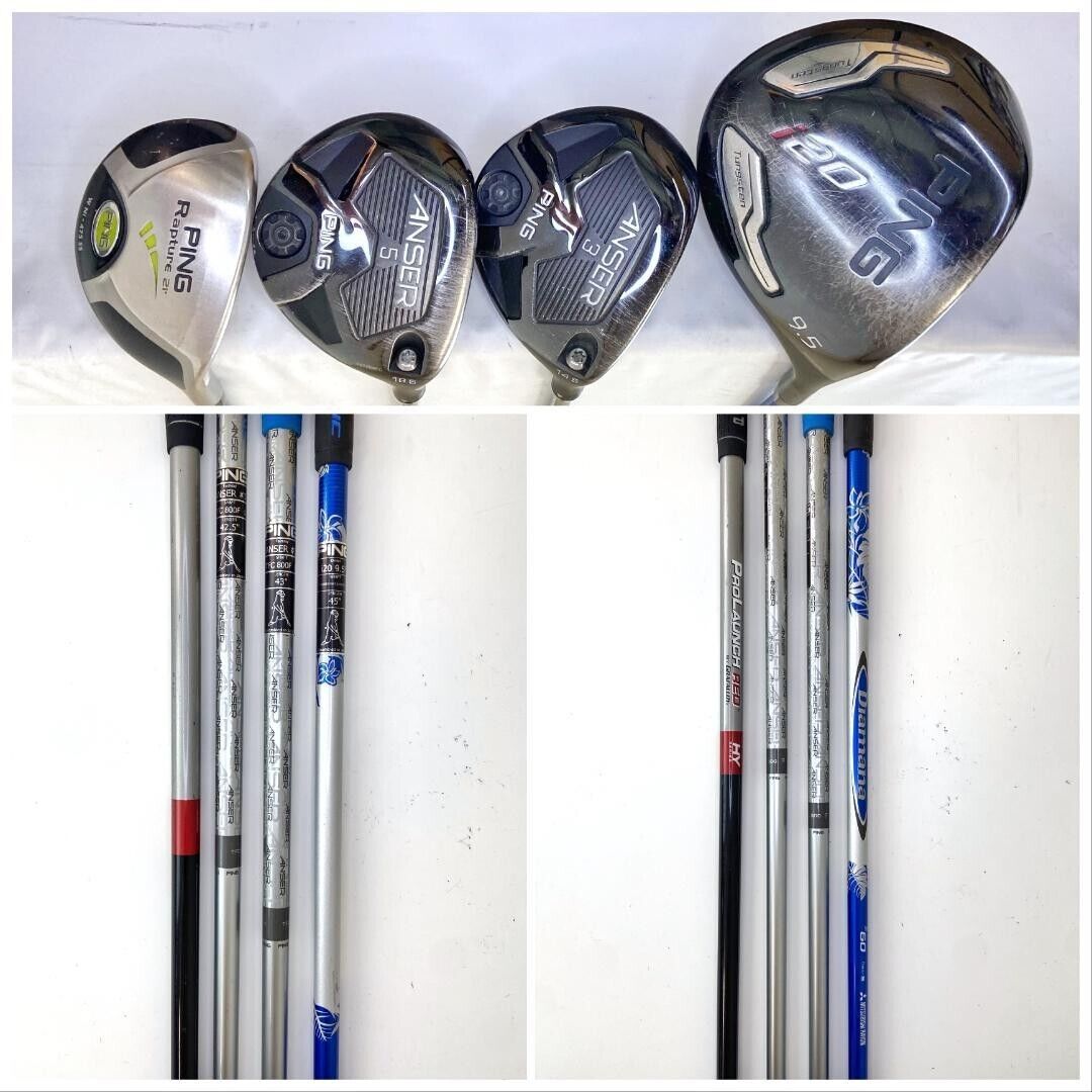 PING Club Set 1W 3W 5W HY 5-9i U W 56 PT 13pc RH Graphite PING Club Set 1W 3W 5W HY 5-9i U W 56 PT 13pc RH Graphite