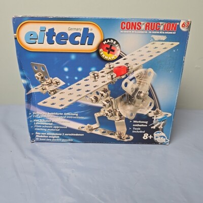 eitech German Metal Construction Kit Set 67 Airplane & Helicopter New