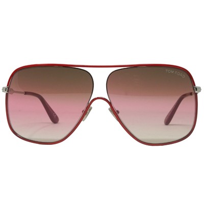 Pre-owned Tom Ford Ft0841 16f Brady Silver Sunglasses