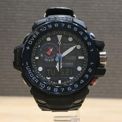 Casio Gulfmaster GWN-1000B-1BJF Black Blue Radio Wave Solar  Men's watch Japan