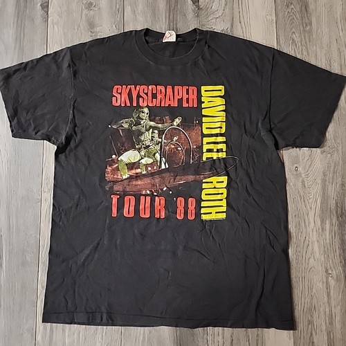 Vintage Concert T-Shirt David Lee Roth 1988 Van Halen | eBay