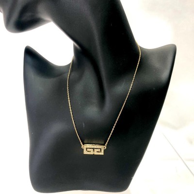 Givenchy GG logo rhinestone necklace for women