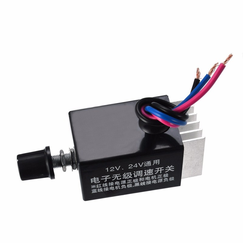 Speed Controller Switch Dc 12v 24v Fan Heater Control Defros