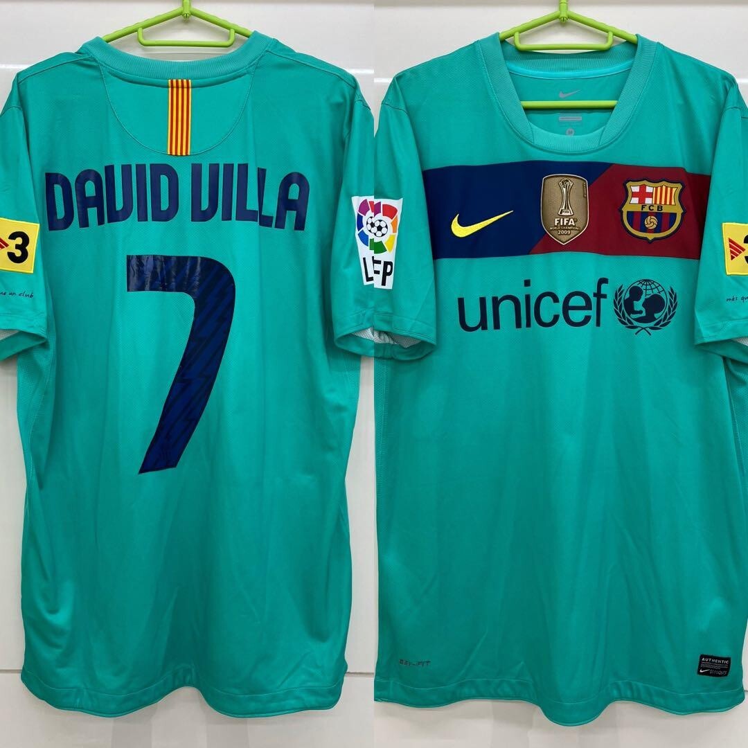 Nike David Villa Barcelona Jersey Soccer Shirt 10/11 #7 Size M New York  City FC | eBay