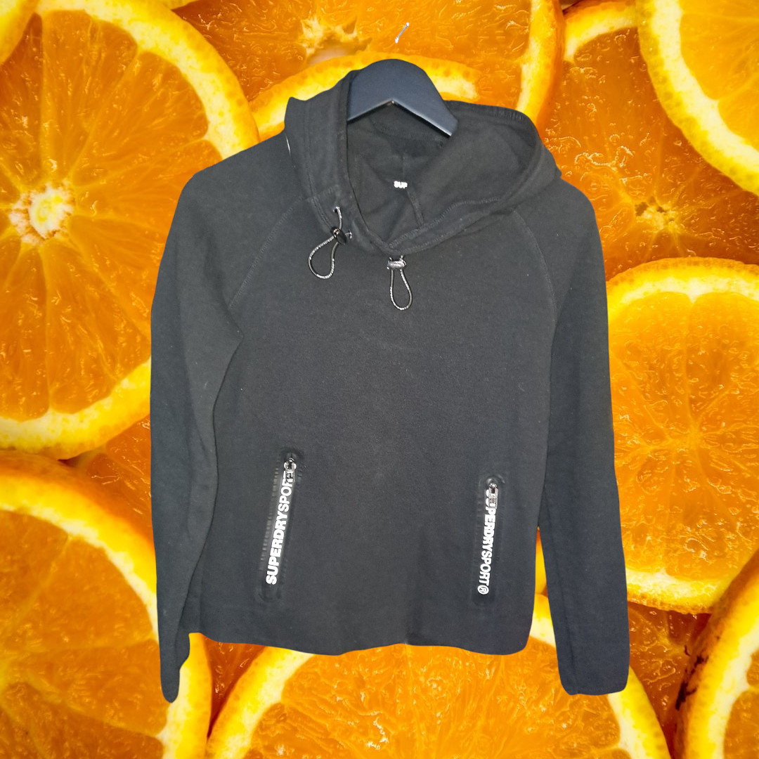 Superdry Sport Black Hoodies with Zip Pockets Size Medium — photo 3