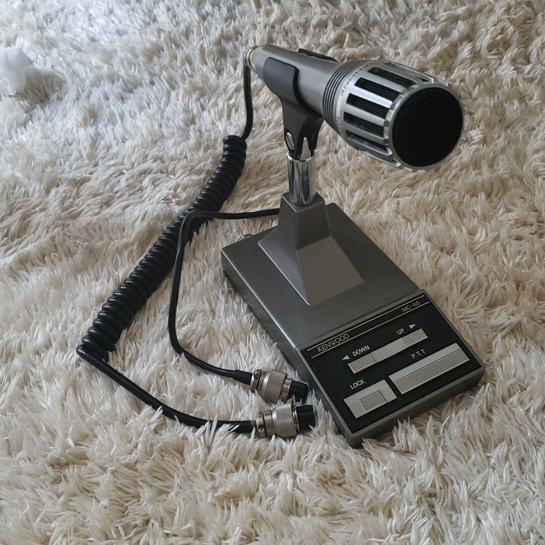 ケンウッド　MC-60 スタンドマイク　外箱のみ有 美品！ KENWOOD MC-60 Dynamic Desktop Microphone Ham CB Radio Japan