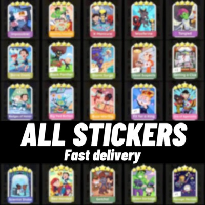 ALL STICKERS for Monopoly_GO!  Game   1-5 Stars    FAST DELIVERY  