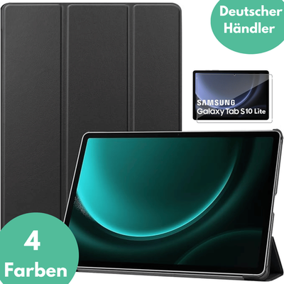 Hülle für Samsung Galaxy Tab S10 Lite +9H Schutzglas Panzerfolie Stifthalter