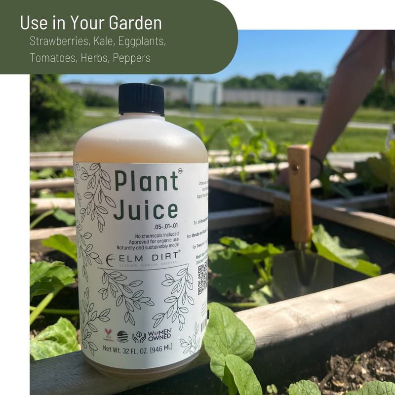 Elm Dirt Plant Juice Organic Fertilizer for All Plants - Indoor or Outdoor (1 Bo
